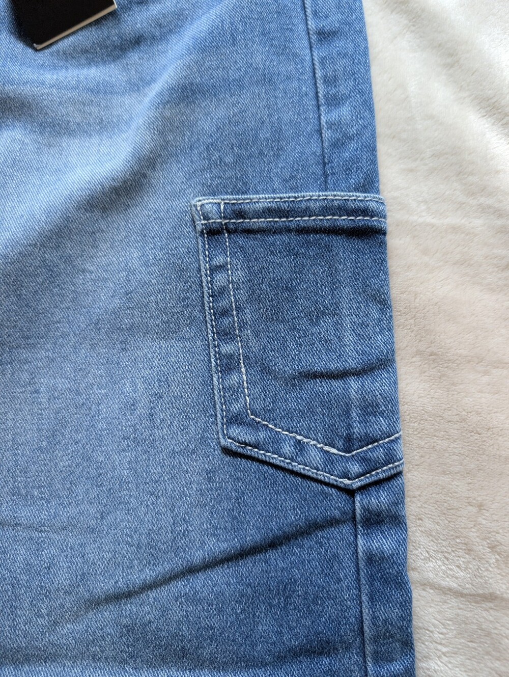 Flamingals Mid Rise Multi Pocket Straight Leg Cargo Jeans NWT Medium - Picture 5 of 9